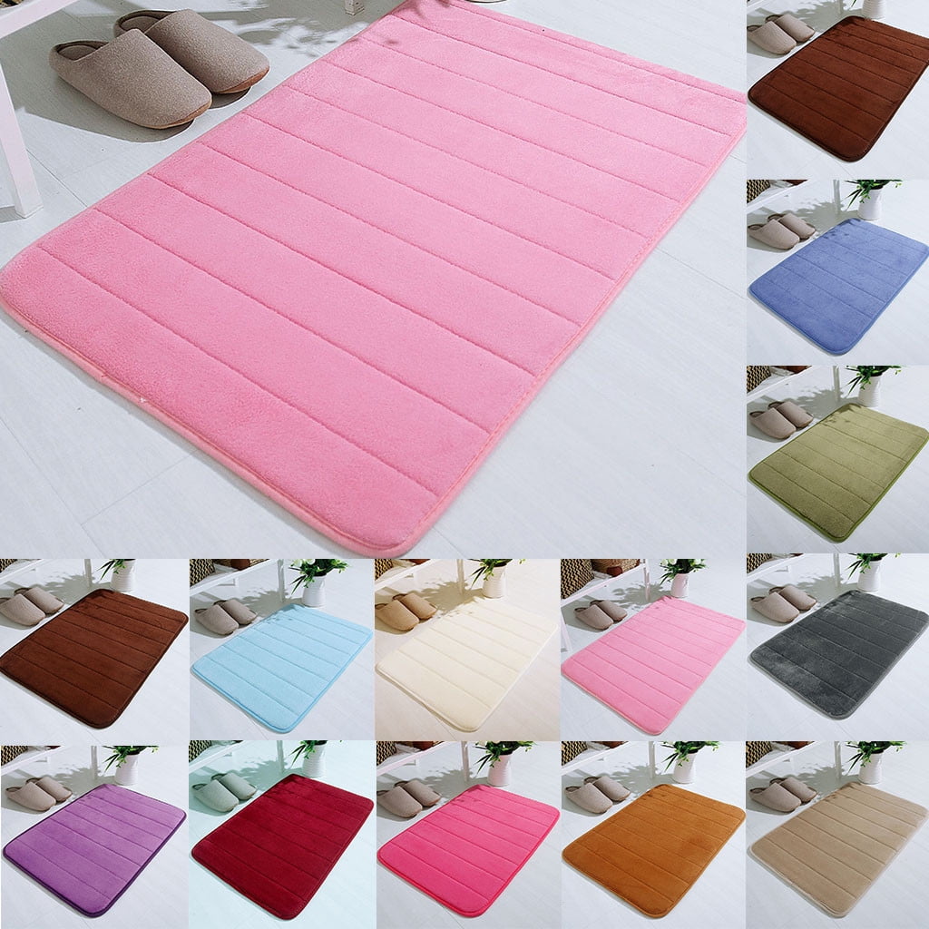 Tyidzon Soft Absorbent Bath Mat Non Slip Bathroom Rugs Quick Dry Washable Bathroom Rug for Home Bathroom Entrance Shower Floor 20 x 32 Inch Brown