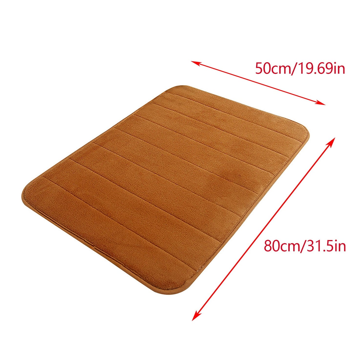 Tyidzon Soft Absorbent Bath Mat Non Slip Bathroom Rugs Quick Dry Washable Bathroom Rug for Home Bathroom Entrance Shower Floor 20 x 32 Inch Brown