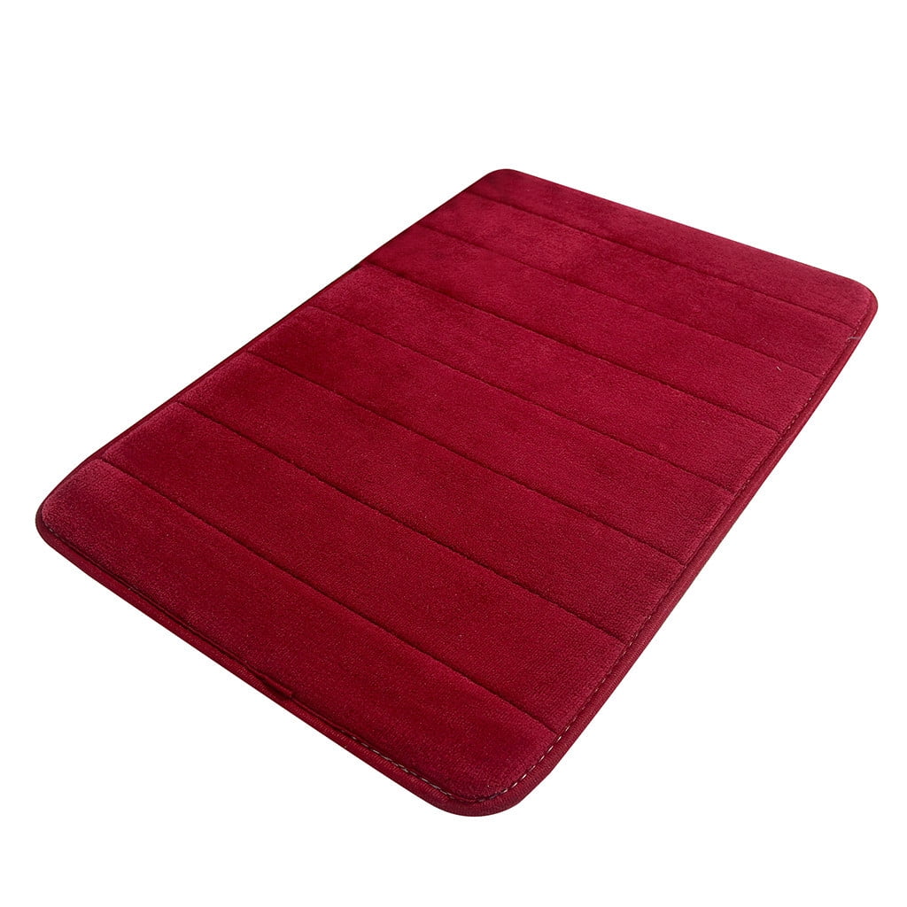 Tyidzon Soft Absorbent Bath Mat Non Slip Bathroom Rugs Quick Dry Washable Bathroom Rug for Home Bathroom Entrance Shower Floor 20 x 32 Inch Red
