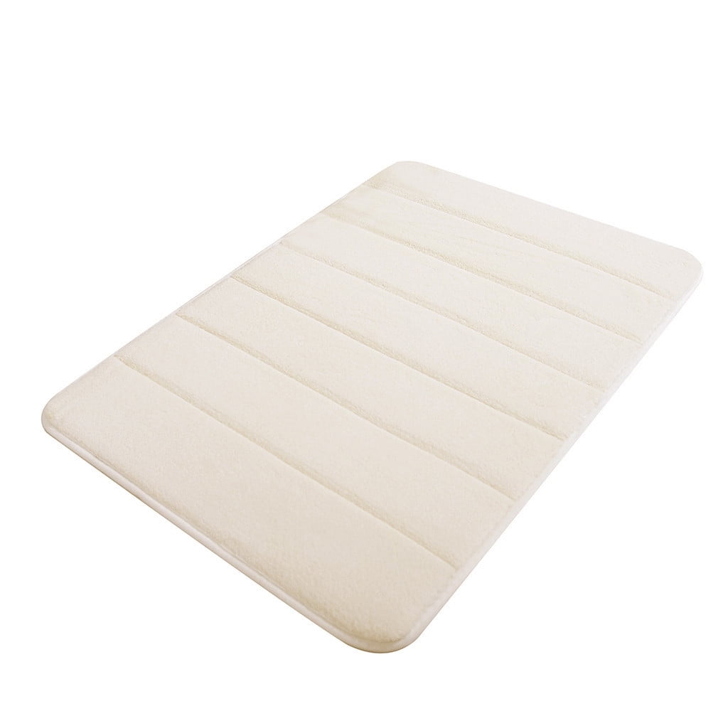 Tyidzon Soft Absorbent Bath Mat Non Slip Bathroom Rugs Quick Dry Washable Bathroom Rug for Home Bathroom Entrance Shower Floor 20 x 32 Inch White