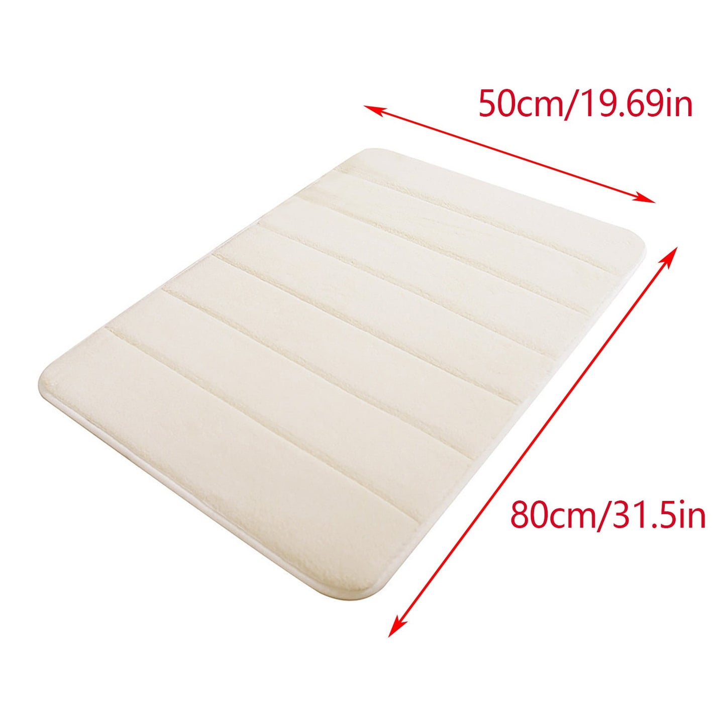 Tyidzon Soft Absorbent Bath Mat Non Slip Bathroom Rugs Quick Dry Washable Bathroom Rug for Home Bathroom Entrance Shower Floor 20 x 32 Inch White