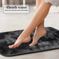 Tyidzon 5Pc Bath Mats for Bathroom, Quick-Dry Bathroom Rugs Sets Washable Non-Slip Bath Mat Ultra Soft Absorbent with U-Shaped Toilet for Bathroom, Tub, Shower, Gray 01-Black
