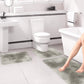 Tyidzon 5Pc Bath Mats for Bathroom, Quick-Dry Bathroom Rugs Sets Washable Non-Slip Bath Mat Ultra Soft Absorbent with U-Shaped Toilet for Bathroom, Tub, Shower, Gray 01-Gray