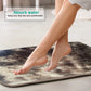 Tyidzon 5Pc Bath Mats for Bathroom, Quick-Dry Bathroom Rugs Sets Washable Non-Slip Bath Mat Ultra Soft Absorbent with U-Shaped Toilet for Bathroom, Tub, Shower, Gray 02-Brown