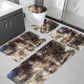 Tyidzon 5Pc Bath Mats for Bathroom, Quick-Dry Bathroom Rugs Sets Washable Non-Slip Bath Mat Ultra Soft Absorbent with U-Shaped Toilet for Bathroom, Tub, Shower, Gray 03-Brown