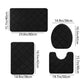 Clearance Tyidzon Bathroom Rugs 4 Piece Ultra Soft & Non-Slip Memory Foam Bath Mats for Bathroom, Absorbent Quick-Drying Bath Mats for Shower Bathroom Floor Rugs Black