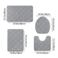 Clearance Tyidzon Bathroom Rugs 4 Piece Ultra Soft & Non-Slip Memory Foam Bath Mats for Bathroom, Absorbent Quick-Drying Bath Mats for Shower Bathroom Floor Rugs Gray