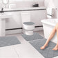 Clearance Tyidzon Bathroom Rugs 4 Piece Ultra Soft & Non-Slip Memory Foam Bath Mats for Bathroom, Absorbent Quick-Drying Bath Mats for Shower Bathroom Floor Rugs Gray