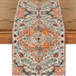 Boho Bohemia Style Orange Table Runner, Country Rustic Farmhouse Magical Fall Kitchen Dining Table Decoration for Home Party Decor 13x72 Inch
