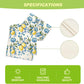 Blue Lemon Iris Summer Table Runner, Seasonal Spring Kitchen Dining Table Decor for Home Party Decor 13x72 Inch