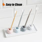 Travel-Friendly Mini Ceramics Toothbrush Holders for Bathroom Decor Vanity Countertops, Space Saver, White, 2 Pack