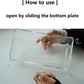 Facial Tissue Box Cover Holder- Rectangle Organizer for Bathroom Vanity, Countertops, Tables, Clear Acrylic
