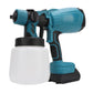 Paint Sprayer 200W 100ML Pot 3 Patterns Adjustable Flow Cordless Spray Paint Gun for Fence Furniture Wall Door EU Plug 100‑240V