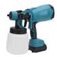Paint Sprayer 200W 100ML Pot 3 Patterns Adjustable Flow Cordless Spray Paint Gun for Fence Furniture Wall Door US Plug 100‑240V