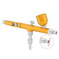 Dual Action Gravity Feed Airbrush Gun 0.3mm Spray Art Paint Tattoo Nail Tool Kit(Golden)