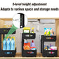 CARLA HOME 2 Pack Under Sink Organizer Pull Out Sliding Cabinet Storage Shelf with Height Adjustable for Kitchen, Bathroom or Laundry Room (Black)