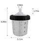 50 Sets Paint Spray Gun Cup Lids Liners Kit with Micron Filter  600ML Clear