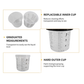 50 Sets Paint Spray Gun Cup Lids Liners Kit with Micron Filter  600ML Clear