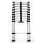 Bullet 3.8m Telescopic Aluminium Ladder Alloy Extension Extendable Steps Multi Portable
