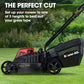 BAUMR-AG 450CX 40V SYNC Cordless Lawn Mower Kit, Fast Charger, 2 x 4Ah Battery, 320mm Grass Cutting Path
