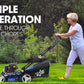 POWERBLADE Lawn Mower 139CC 17 - Petrol Powered Push Lawnmower 4 Stroke Engine