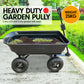 Kartrite Garden Dump Cart Dumper Wagon Carrier Wheel Barrow  125L