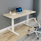 160cm Standing Desk Height Adjustable Sit Stand Motorised White Dual Motors Frame White Top