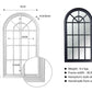 Window Style Mirror - White Arch 70 CM x 130 CM