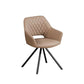 Powder Coating Dining Table with 6pcs PU Leather Dining Chair