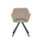Powder Coating Dining Table with 6pcs PU Leather Dining Chair