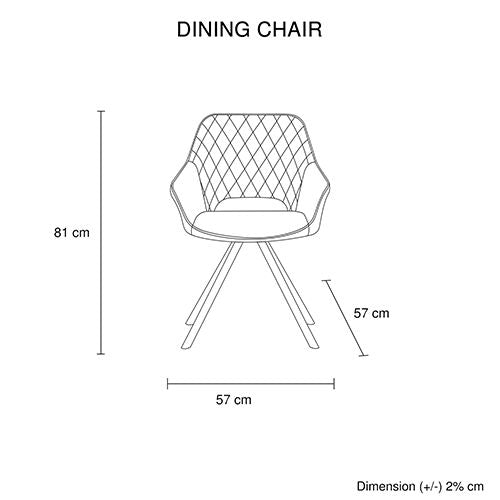 Powder Coating Dining Table with 6pcs PU Leather Dining Chair