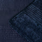 Bianca Cyrano Indigo Soft Velvet Polyester Quilted Coverlet Set Queen/King