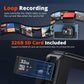 4K+2.5K Dual Dash Cam with WiFi GPS ADAS, Front and Rear Car Camera Recorder with 32GB Card