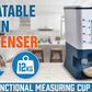 Auto Grain Case Cereal Dispenser Storage Box Kitchen Food Rice Container Cup