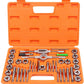 40Pc Tap And Die Set Imperial SAE Screw Screwdriver Thread Drill W/t Pitch Gauge