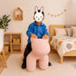 Lamb Stool Chair Pink
