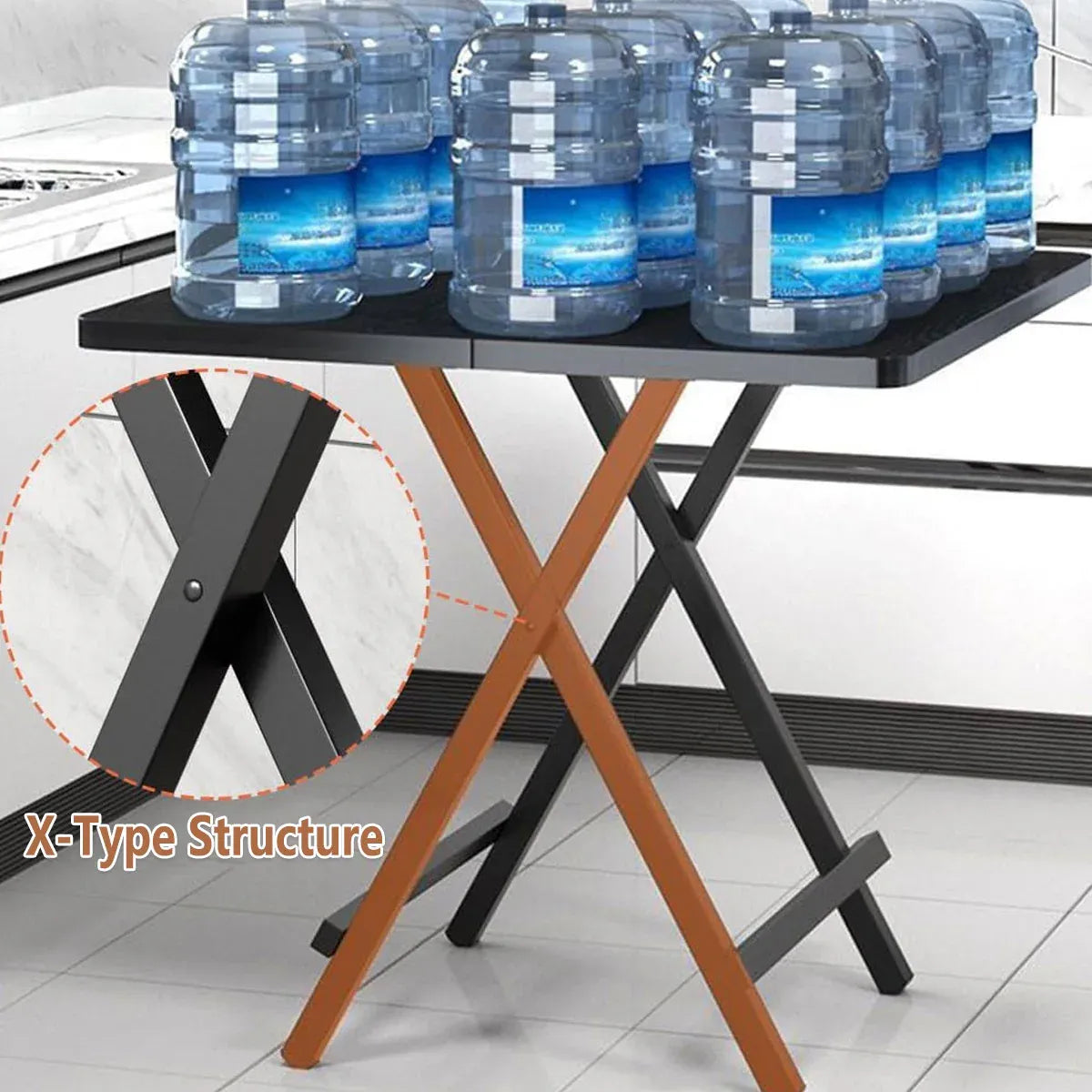 Folding Dining Table Model Portable Simple Household Table Compact Space Saving
