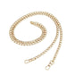 120cm Metal Handbag Shoulder Strap Bag Purse Chain Smooth Replacement Crossbody - Light Gold