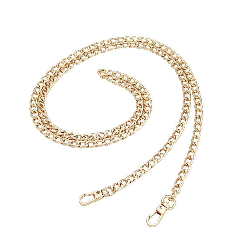 120cm Metal Handbag Shoulder Strap Bag Purse Chain Smooth Replacement Crossbody - Light Gold