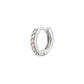 925 Sterling Silver Gold Rings Plated Cubic Crystal Cuff Huggie Hoop Earrings Au - Gold-Red Crystal