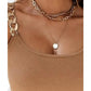 Brown Gold Chain Straps Rib Knit Tank Top - S