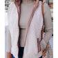 Pink Fleece Lined Quilted Vest Coats - XL