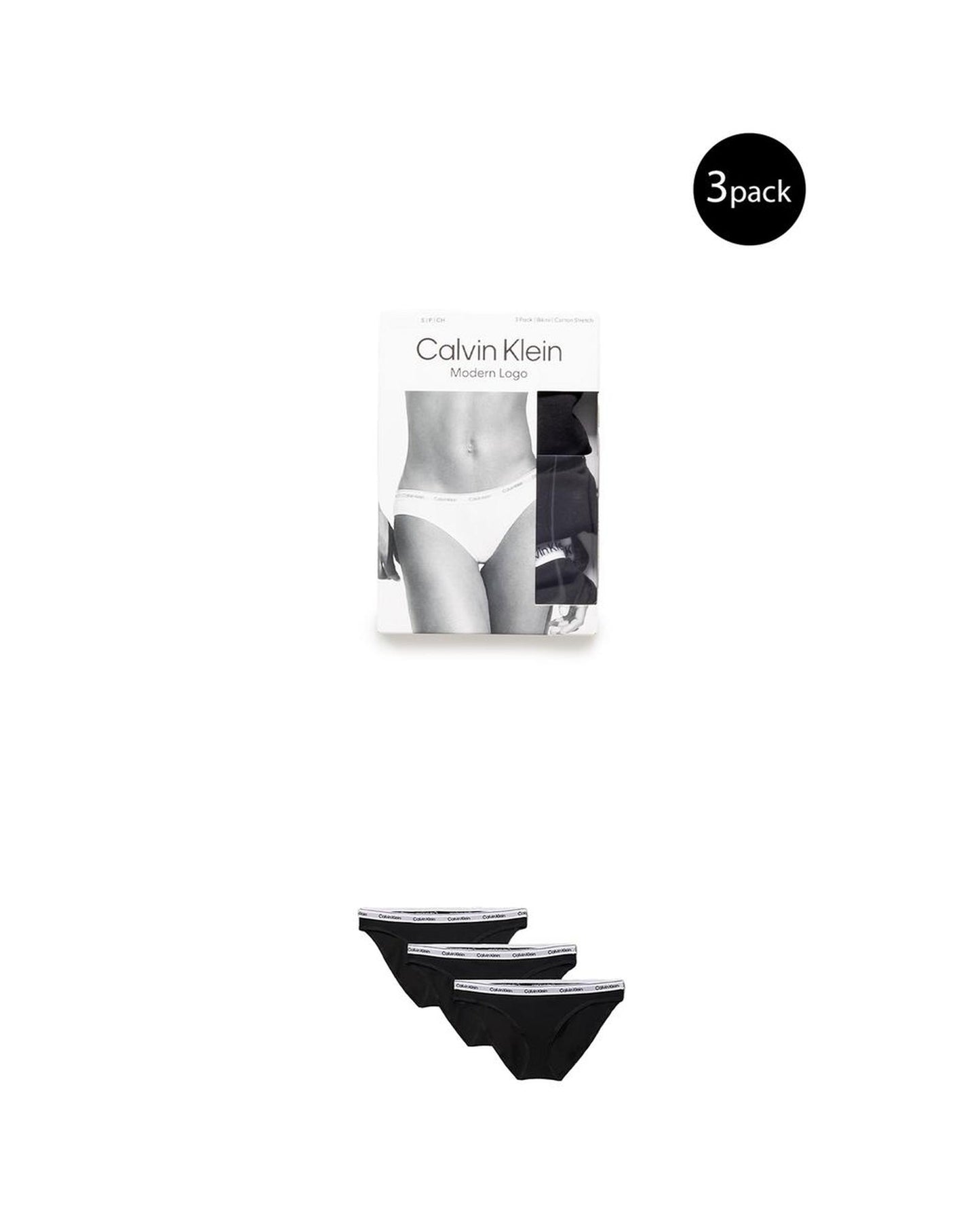 Calvin Klein Underwear Women's Black Cotton Underwear - 38 IT