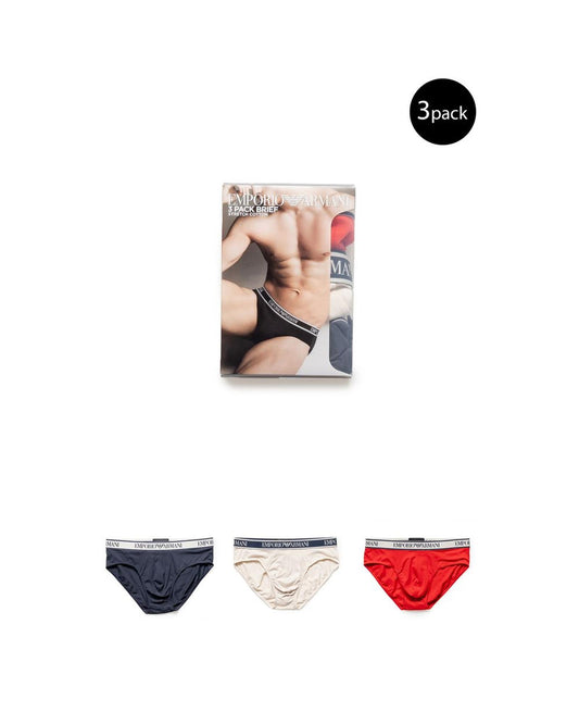 Emporio Armani Underwear Men's Red Cotton Underwear - 44 IT