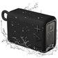 ROYQUEEN Bluetooth Speaker, Waterproof Bluetooth Speaker, Portable Bluetooth Speaker,Shower Speaker,Rich Bass HD Stereo Sound for Home, Beach, Shower, Outdoor Travel 20H Playtime (Black)