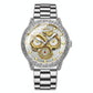 Dragon Embossed Luminous Waterproof Watch - Quartz - Full-Gold Gold