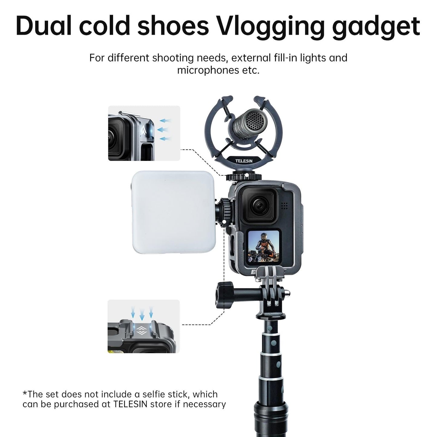 Lightweight Aluminum Frame for Gopro Hero11