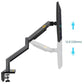 Adjustable Aluminum Monitor Holder - Rotatable 22-40 Inches