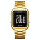 Large Screen Men Multi-function Luminous Watch with Steel Belt - 1879