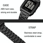 Large Screen Men Multi-function Luminous Watch with Steel Belt - 1879